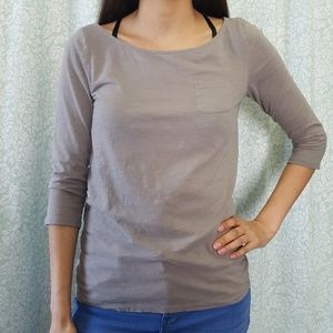 Loft Ann Taylor quarter sleeve tee B19